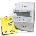 Three phase four wire electric meter security seal 220v power meter din rail